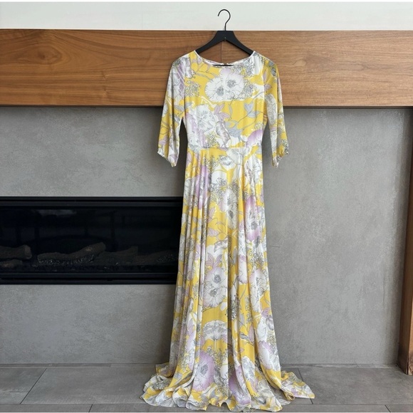 Yumi Kim Yellow and White Floral Maxi Sundress - Picture 6 of 13